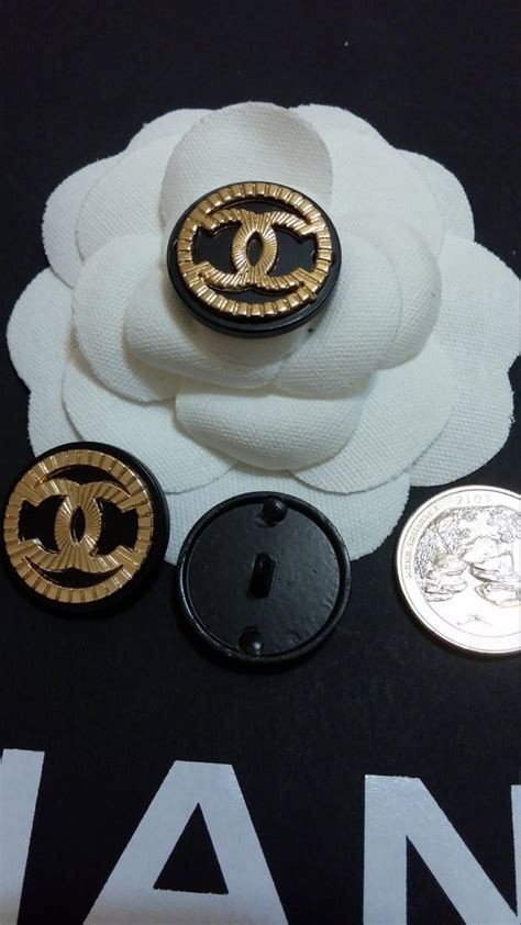 fake chanel rhinestone buttons|chanel button logo.